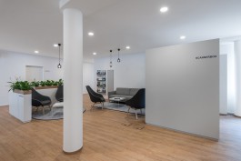 Innenarchitektur Office Wartebereich Scanner Leuchten 