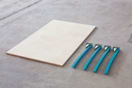 Flexibles Möbeldesign Tischplatte mit vier Tischfüßen 