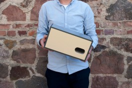 Produktdesign Vogelkasten Detail gelb 